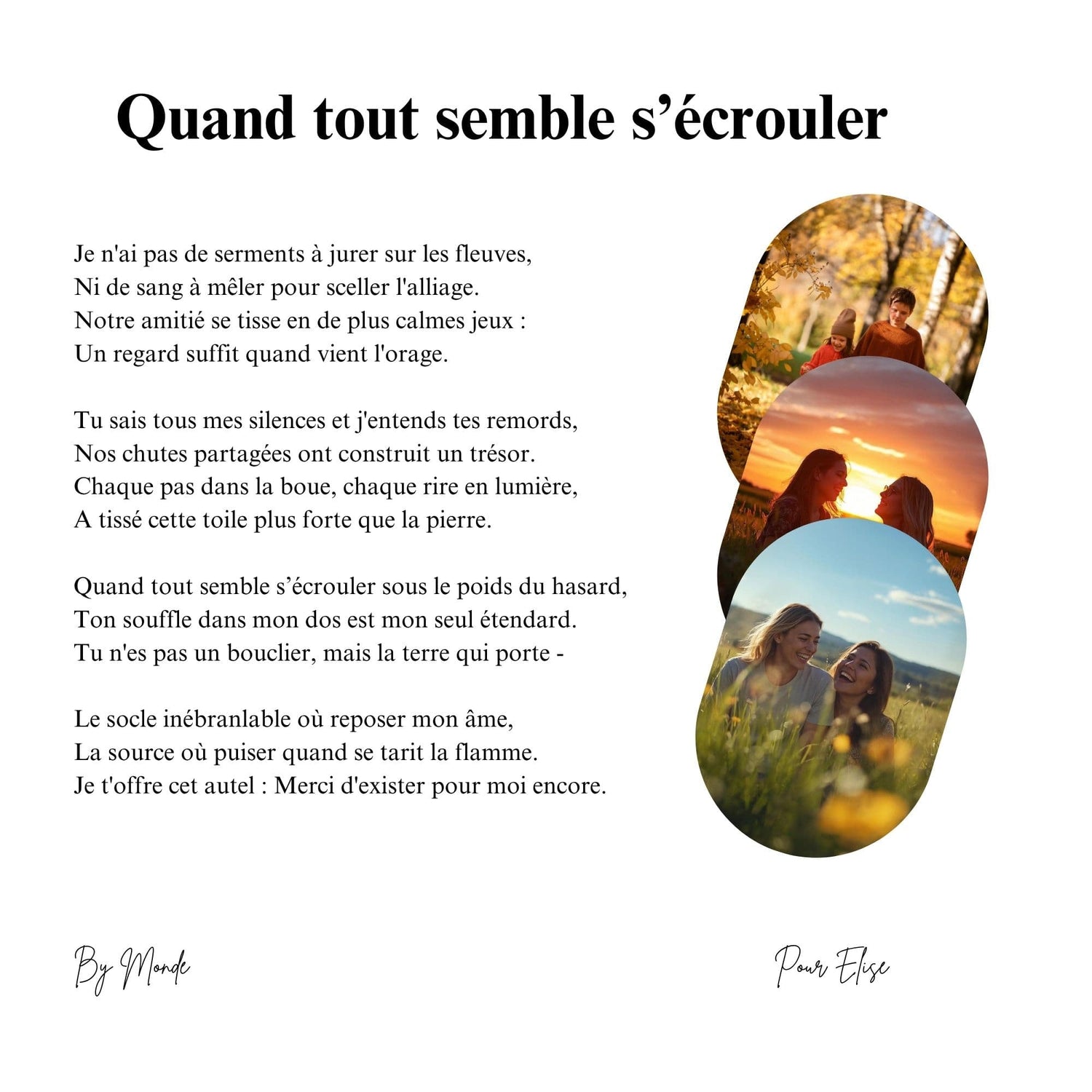 Quand tout semble s'écrouler