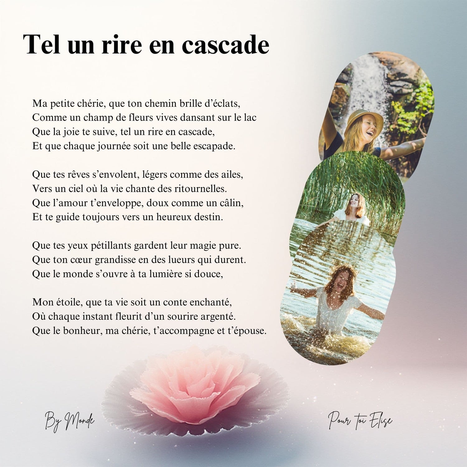 Tel un rire en cascade