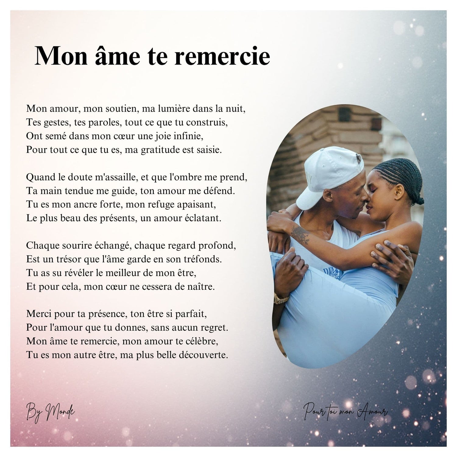 Mon âme te remercie