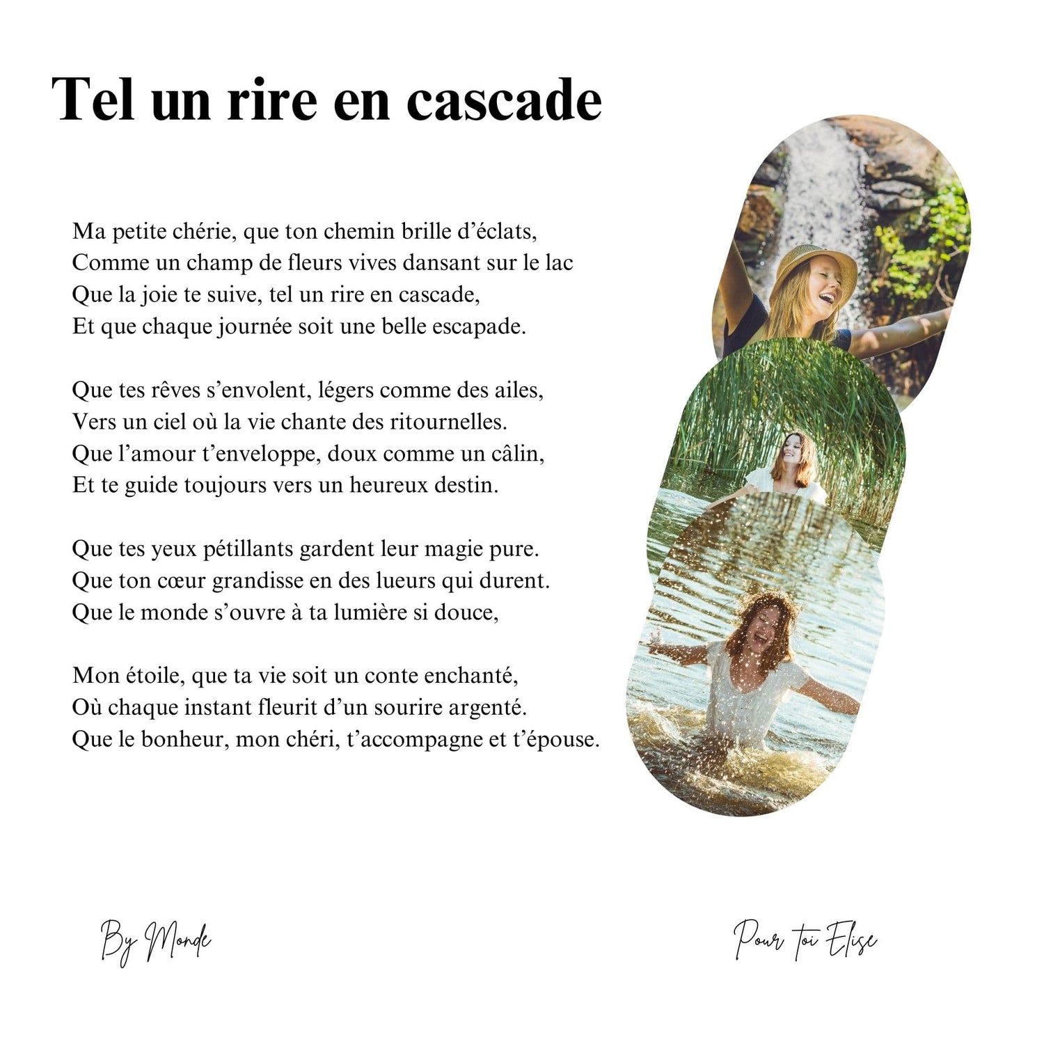 Tel un rire en cascade