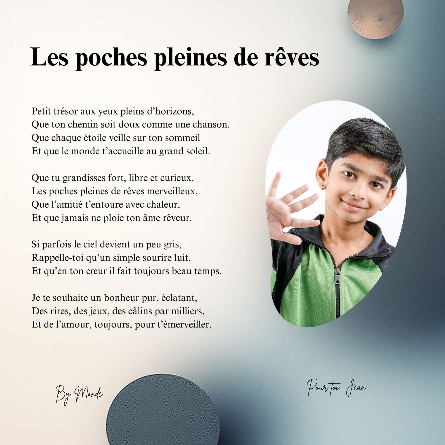 Les poches pleines de rêves