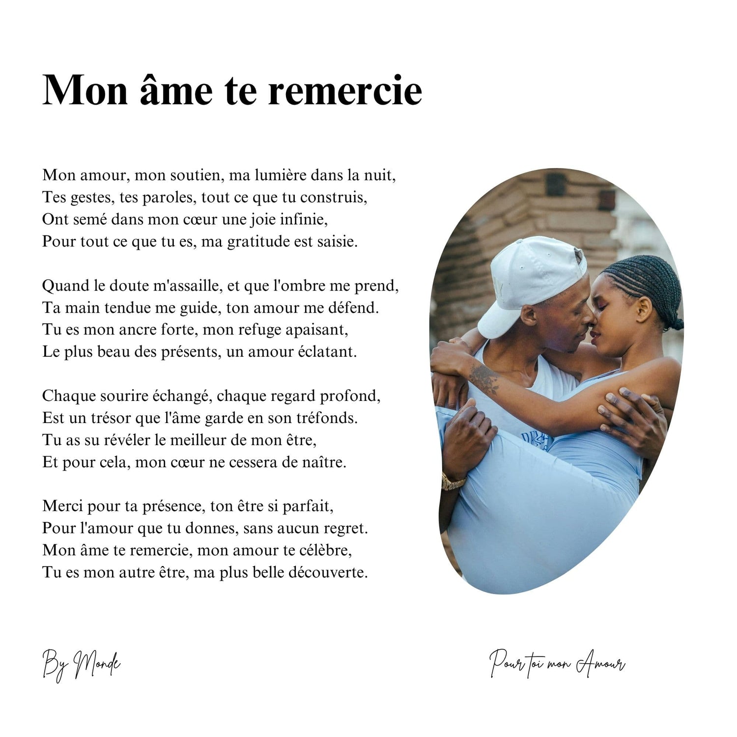 Mon âme te remercie