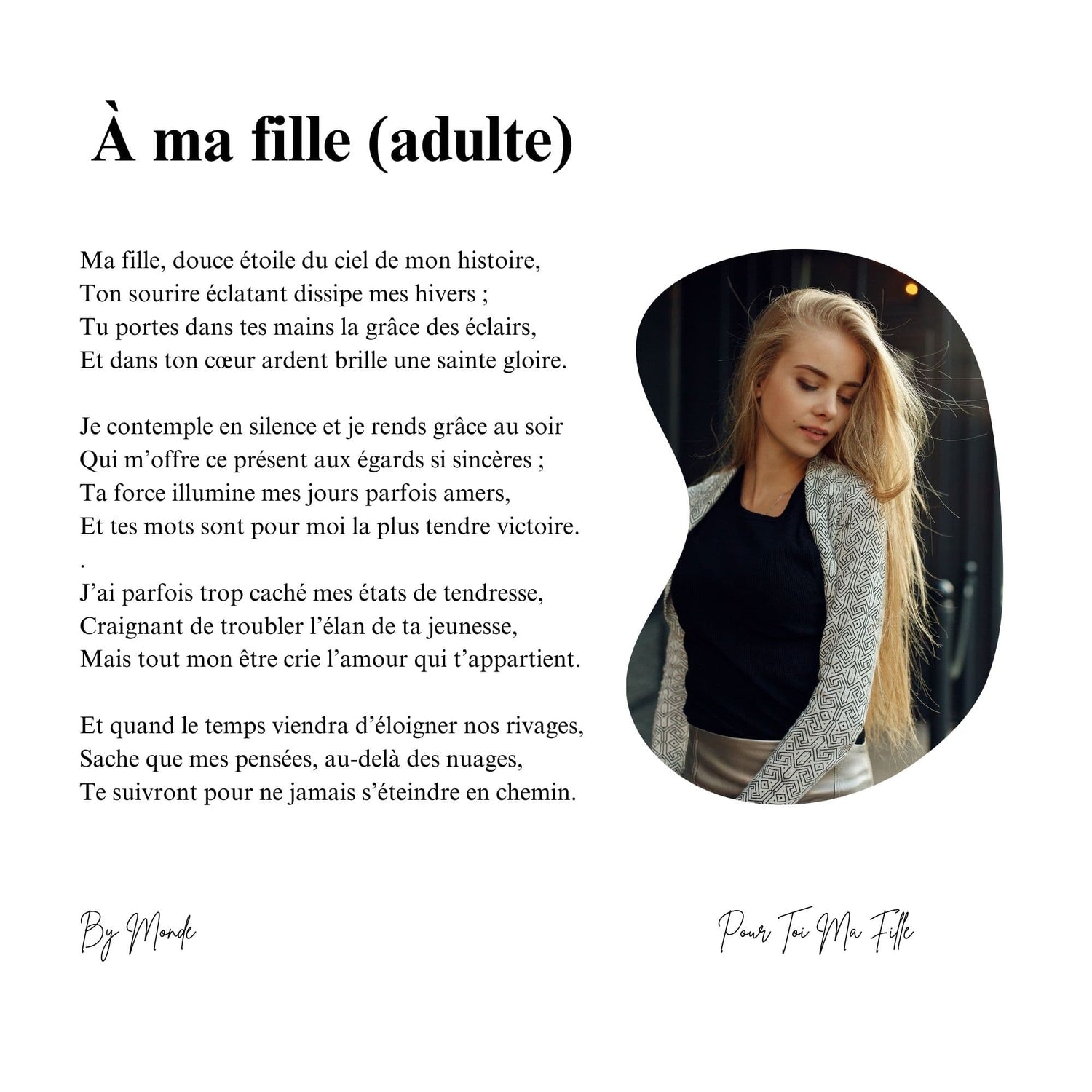 A mon fille (Adulte)