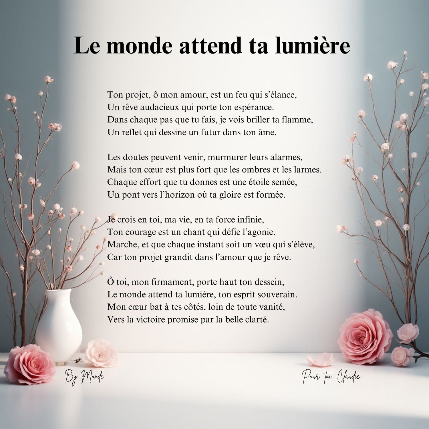 Le monde attend ta lumière (1)