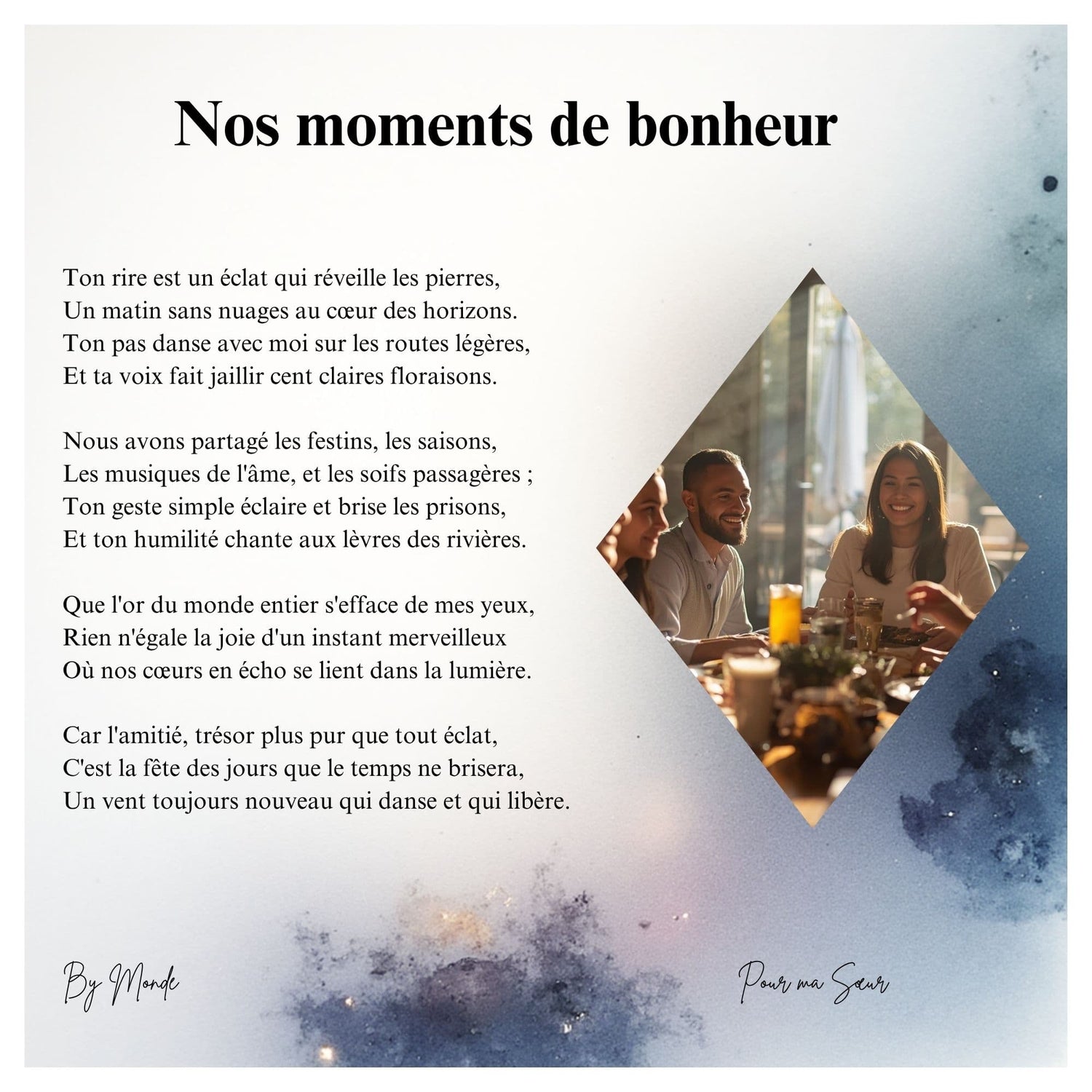 Nos moments de bonheur