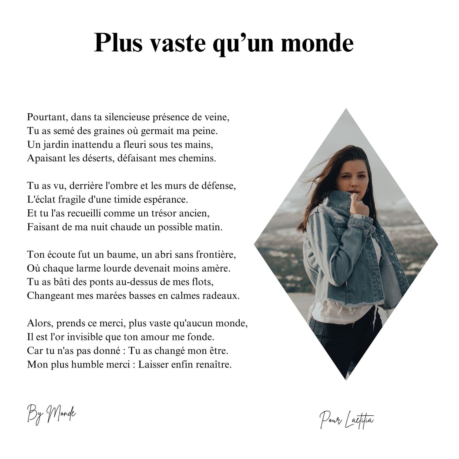 Plus vaste qu'un monde