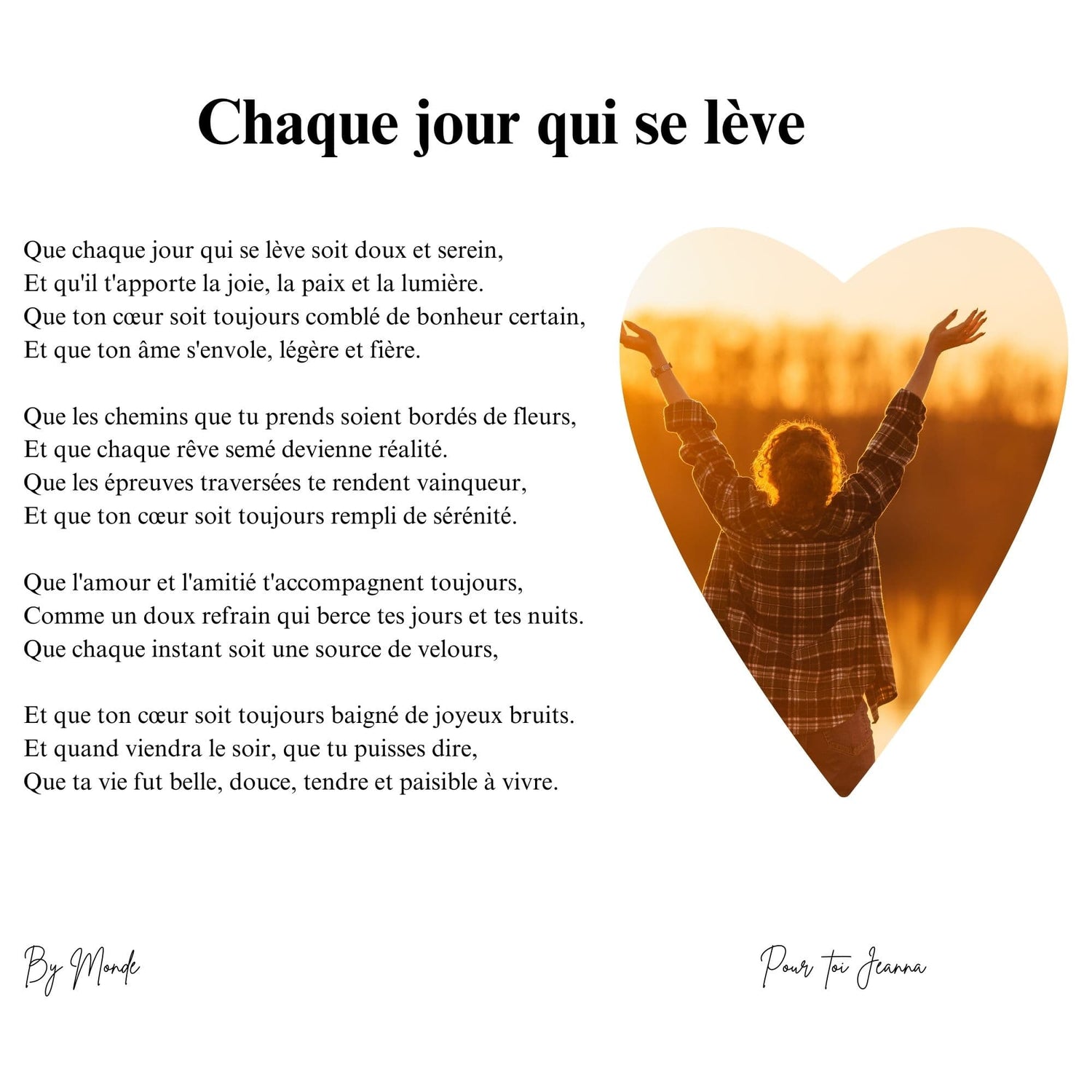 Chaque jour qui se lève