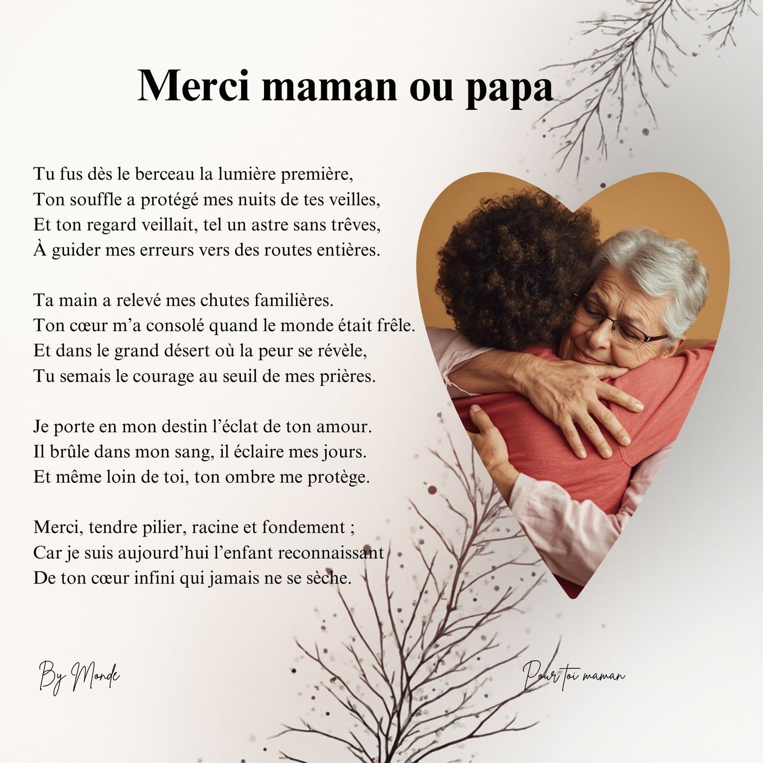 Merci maman ou papa