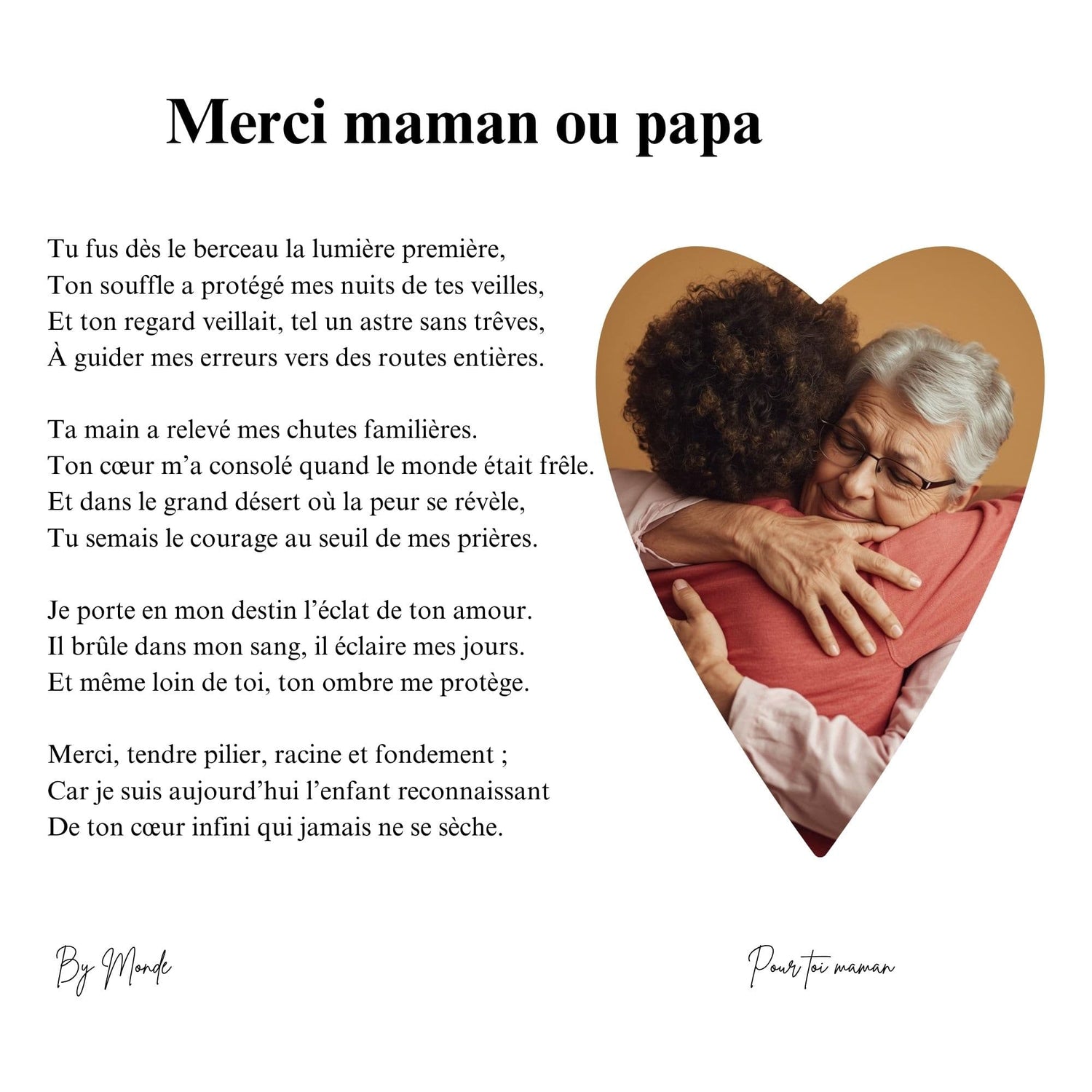 Merci maman ou papa