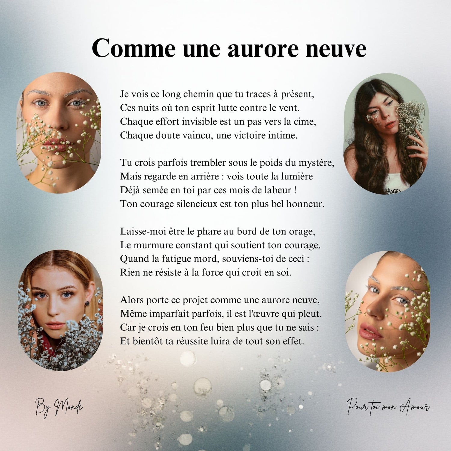 Comme une aurore neuve