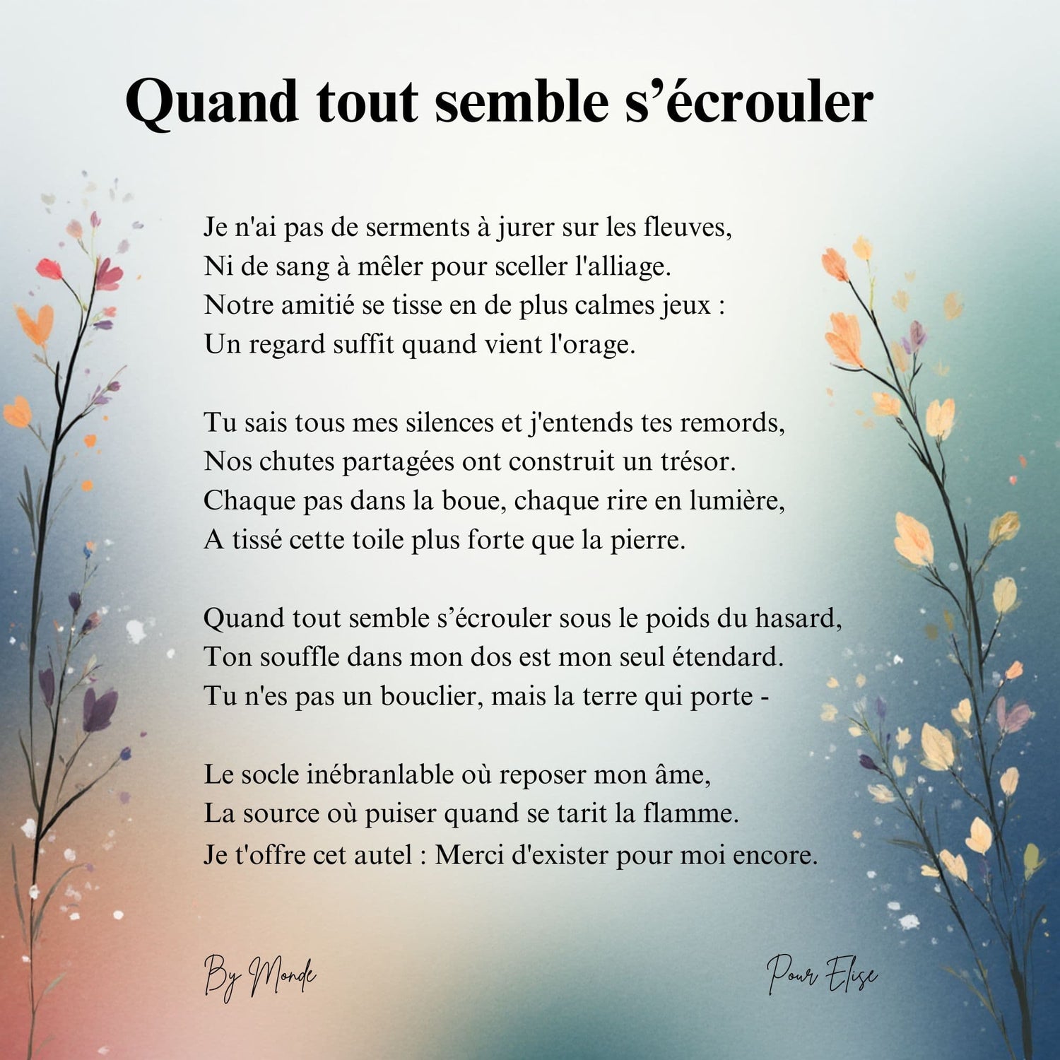 Quand tout semble s'écrouler (2)