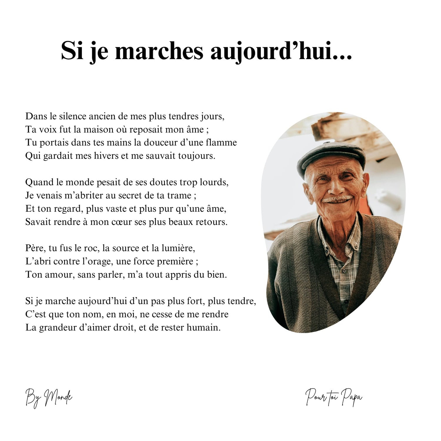 Si je marches aujourd'hui...