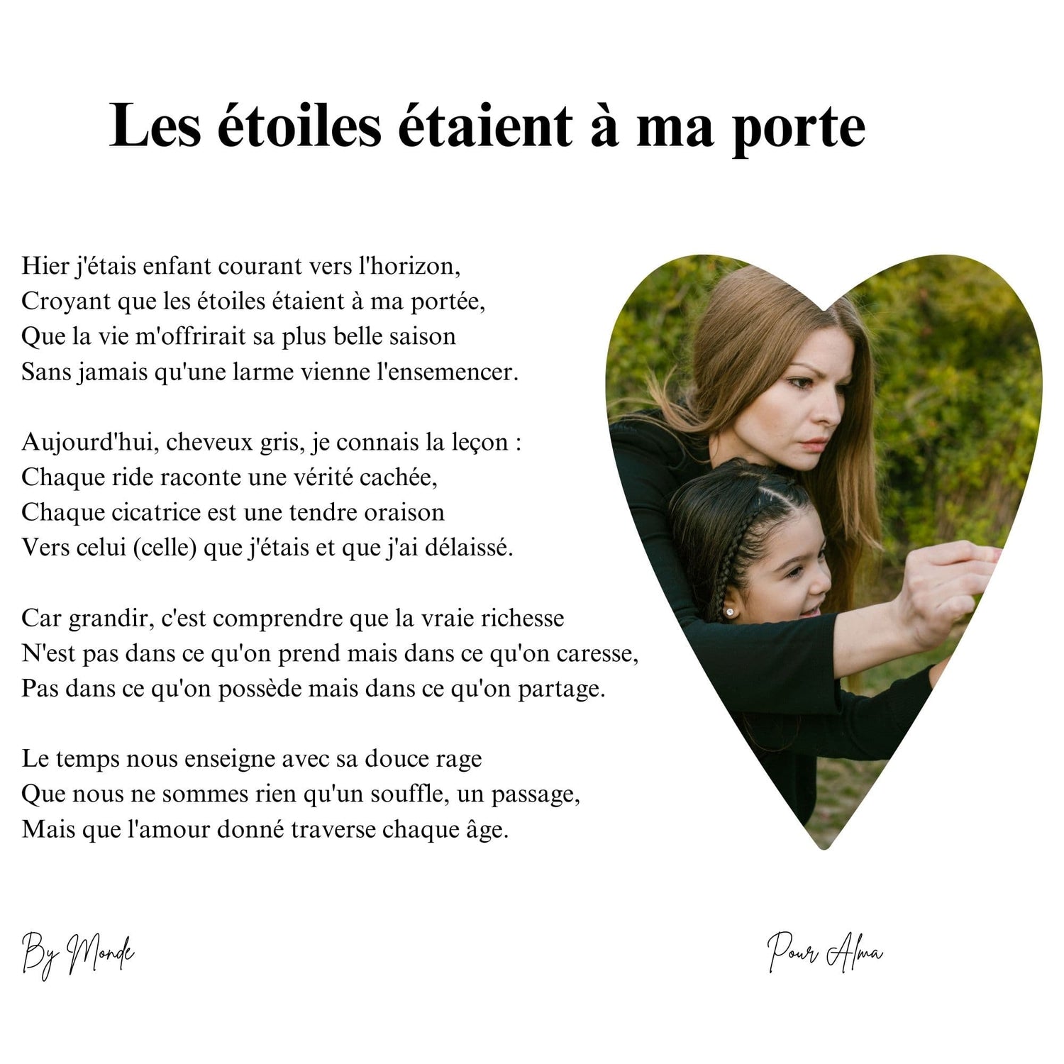 Les étoiles étaient à ma porte