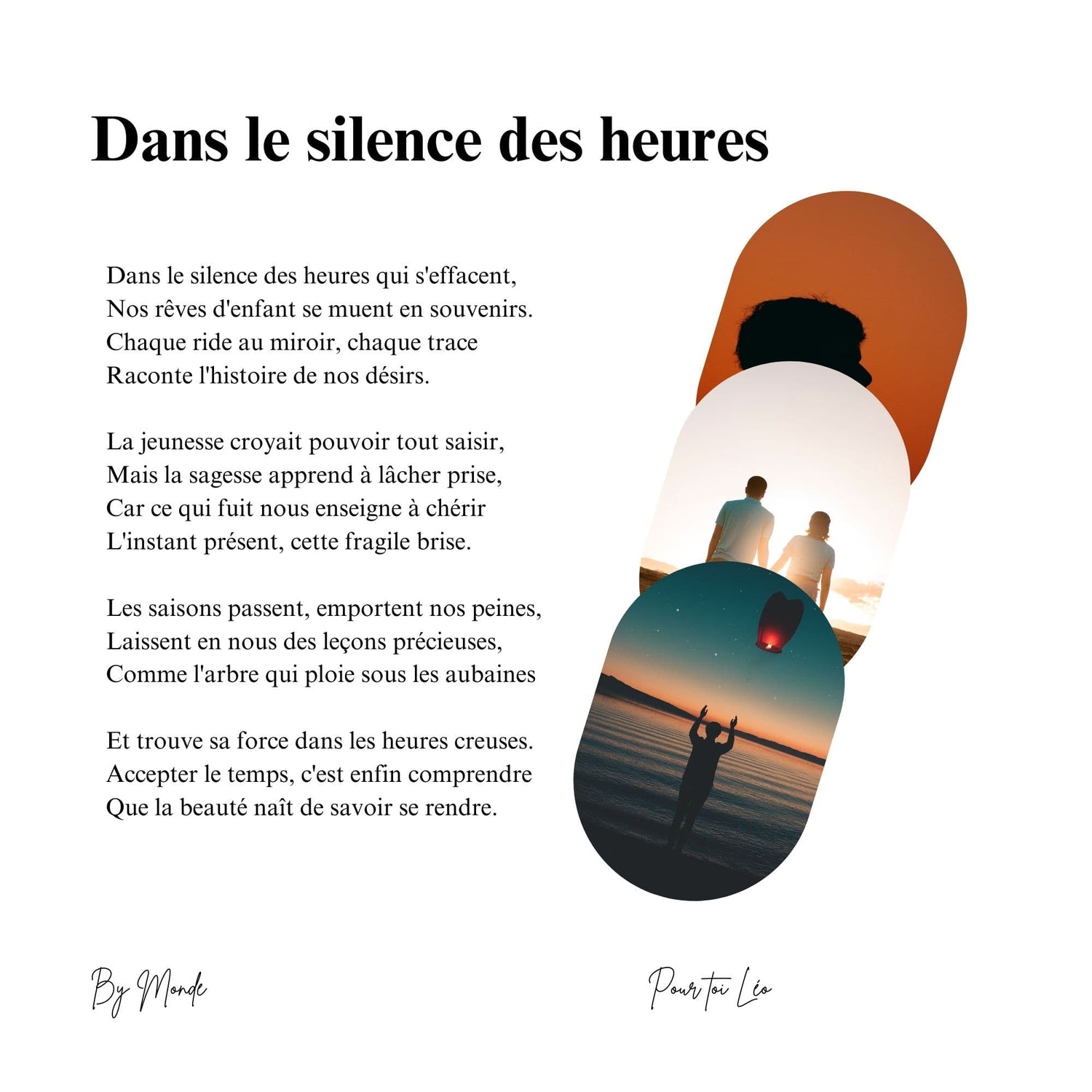 Dans le silence des heures