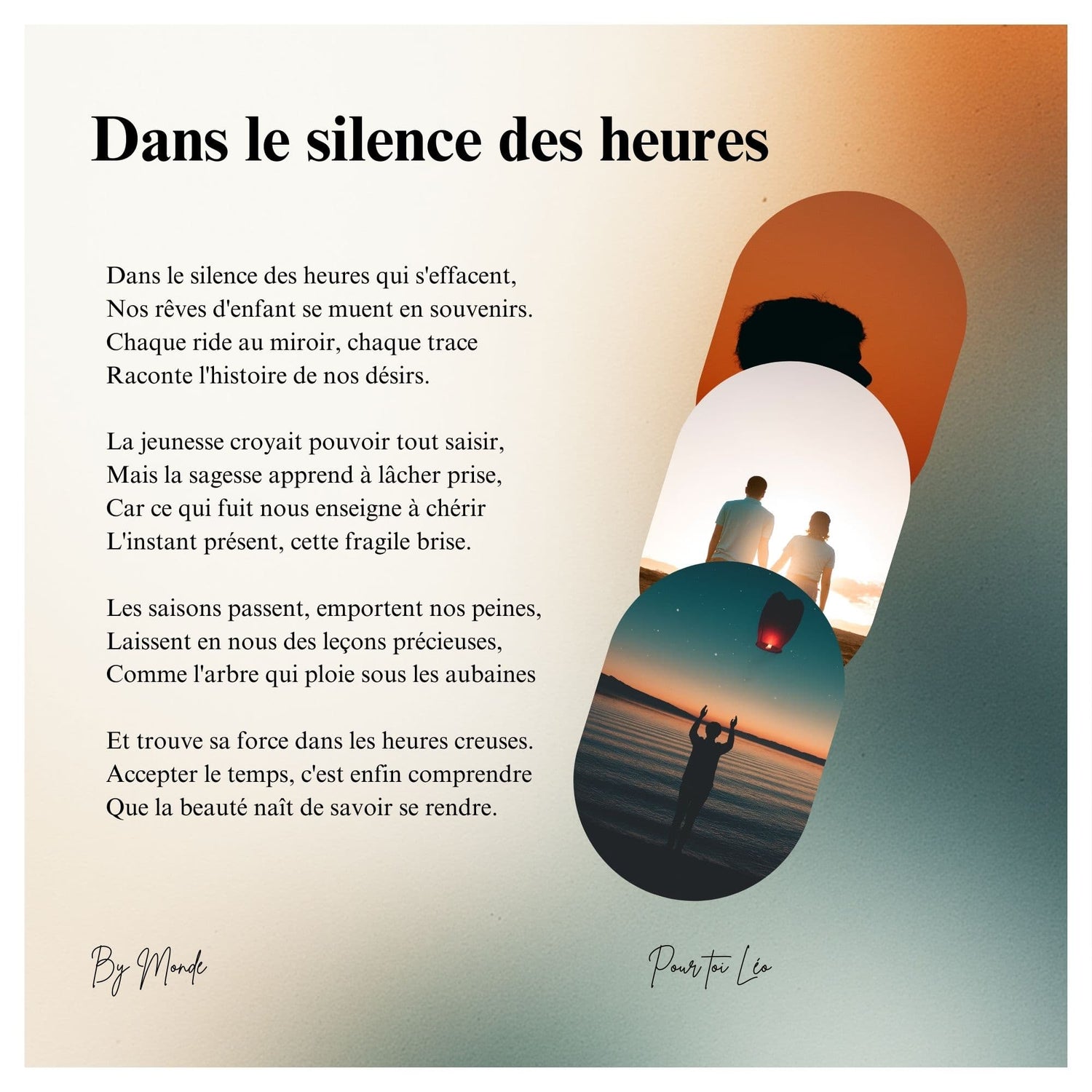 Dans le silence des heures