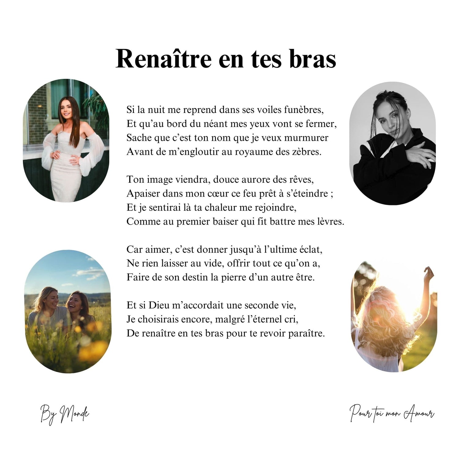 Renaître en tes bras