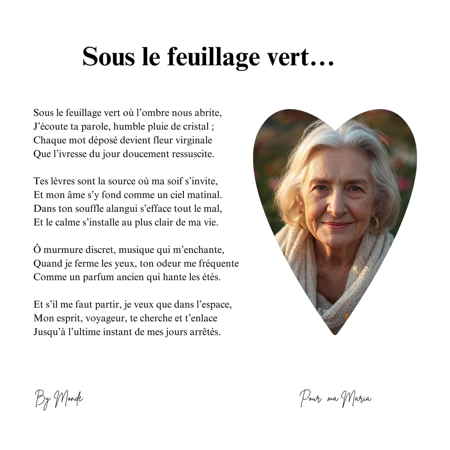 Sous le feuillage vert