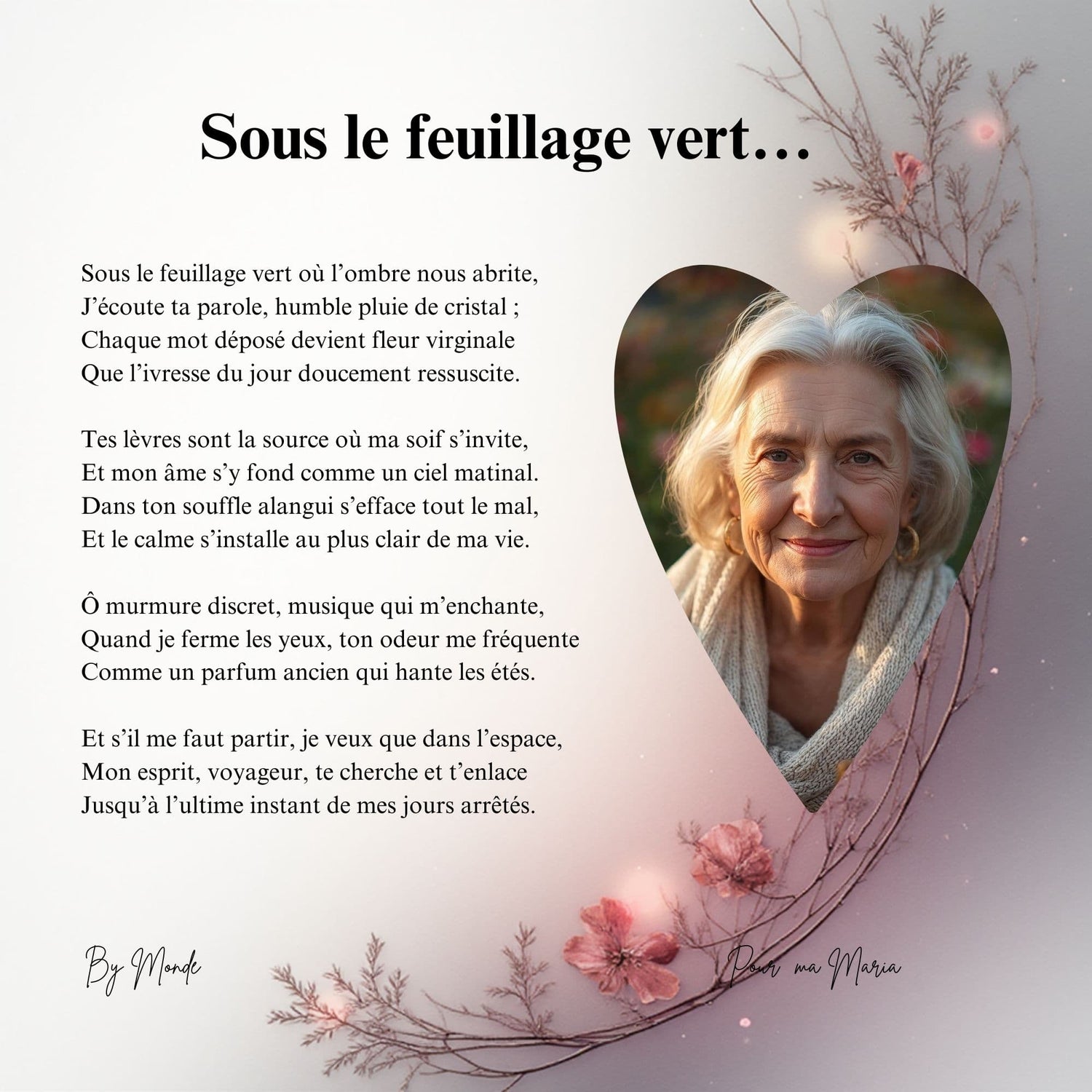 Sous le feuillage vert