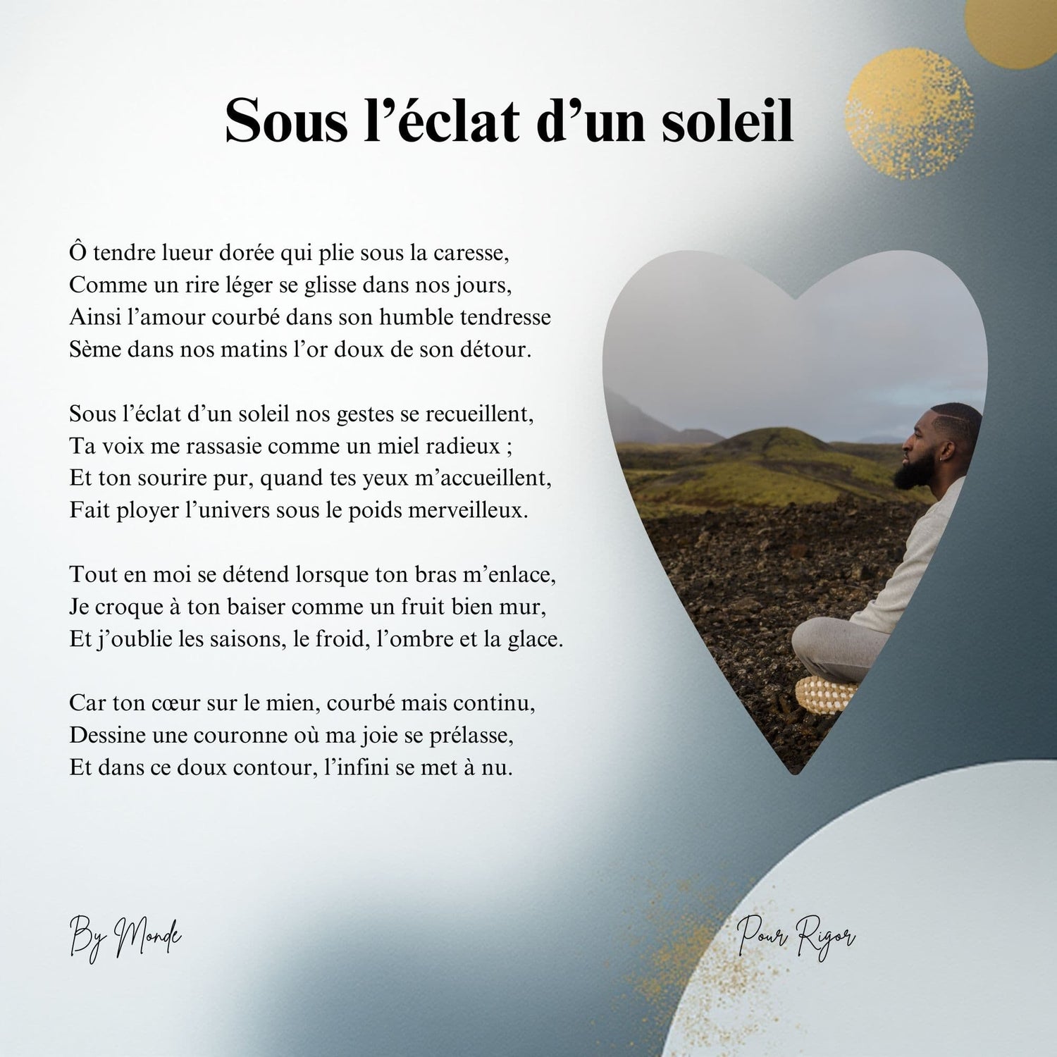 Sous l'éclat d'un soleil