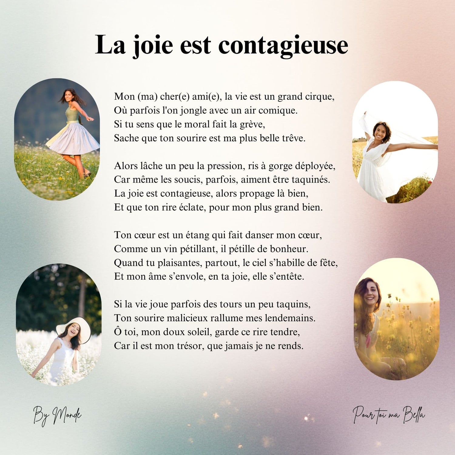 La joie est contagieuse