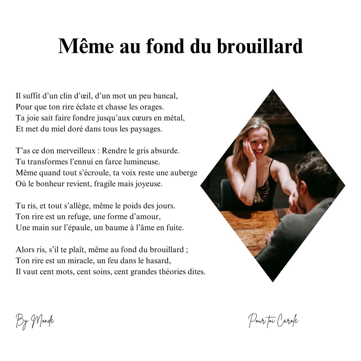 Même au fond du brouillard