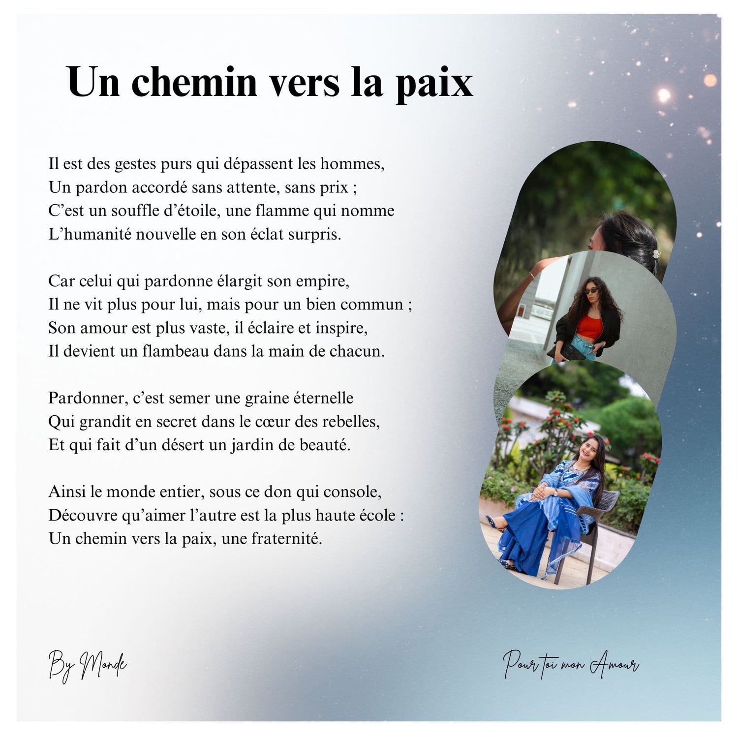 Un chemin vers la paix