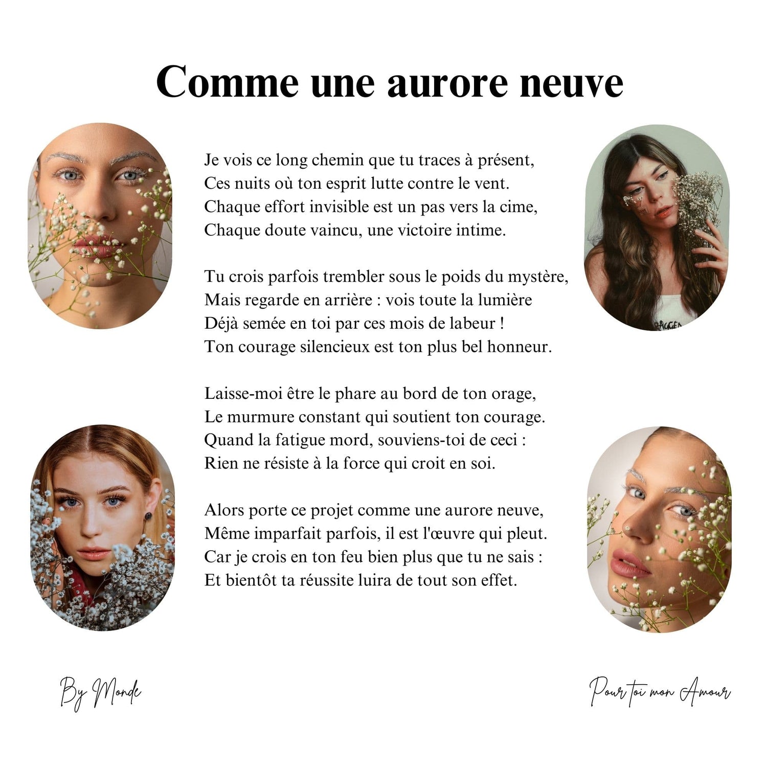 Comme une aurore neuve