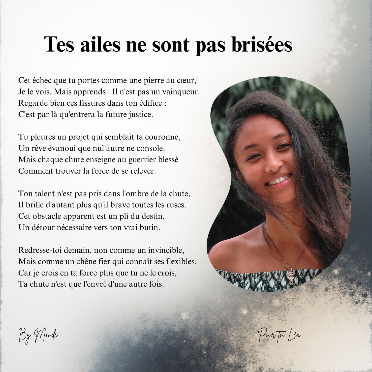 Tes ailes ne sont pas brisées