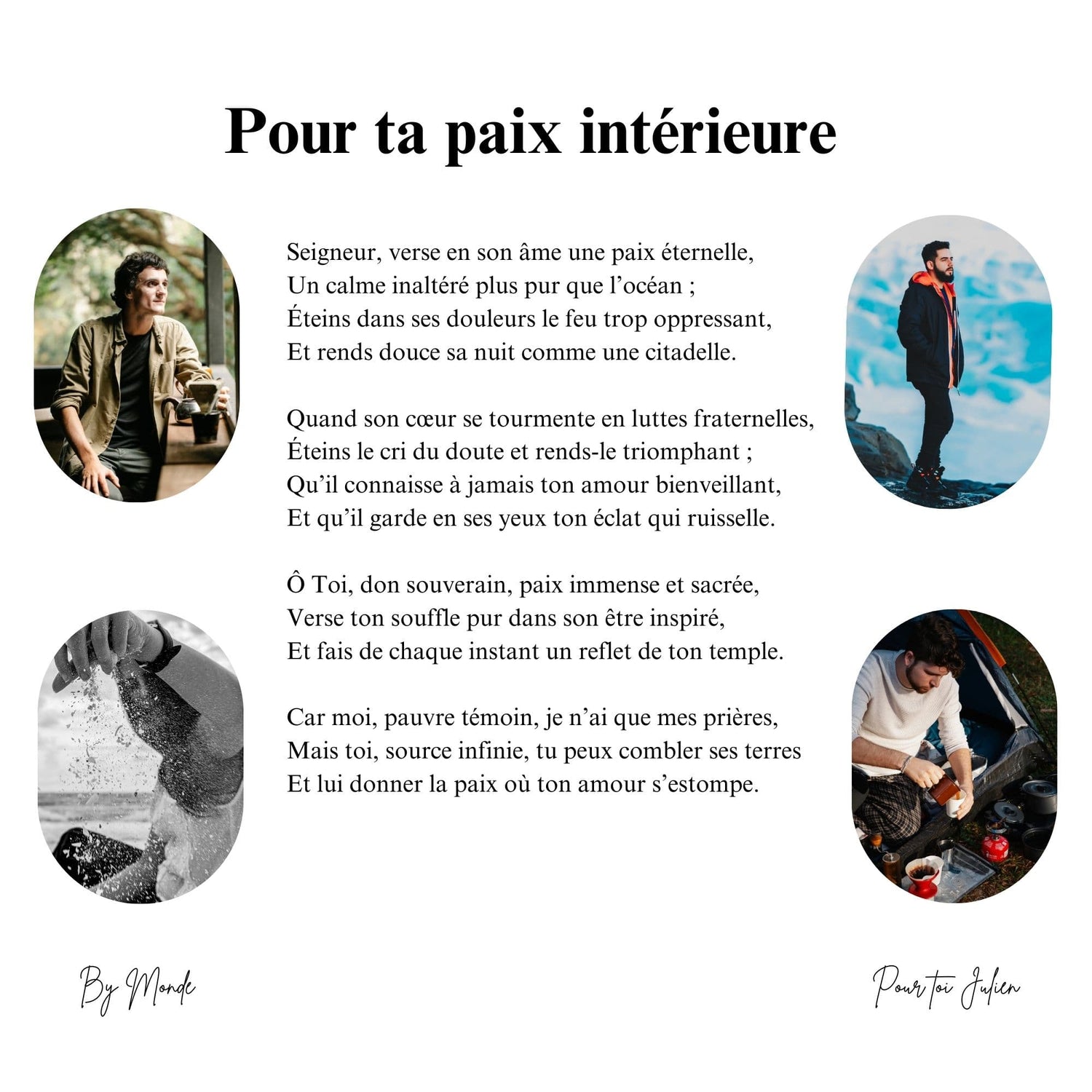 Pour ta paix interieure