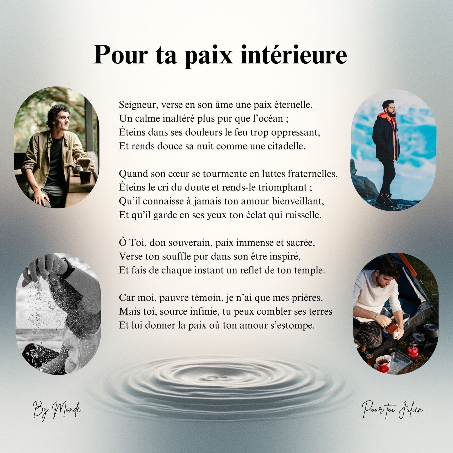 Pour ta paix interieure