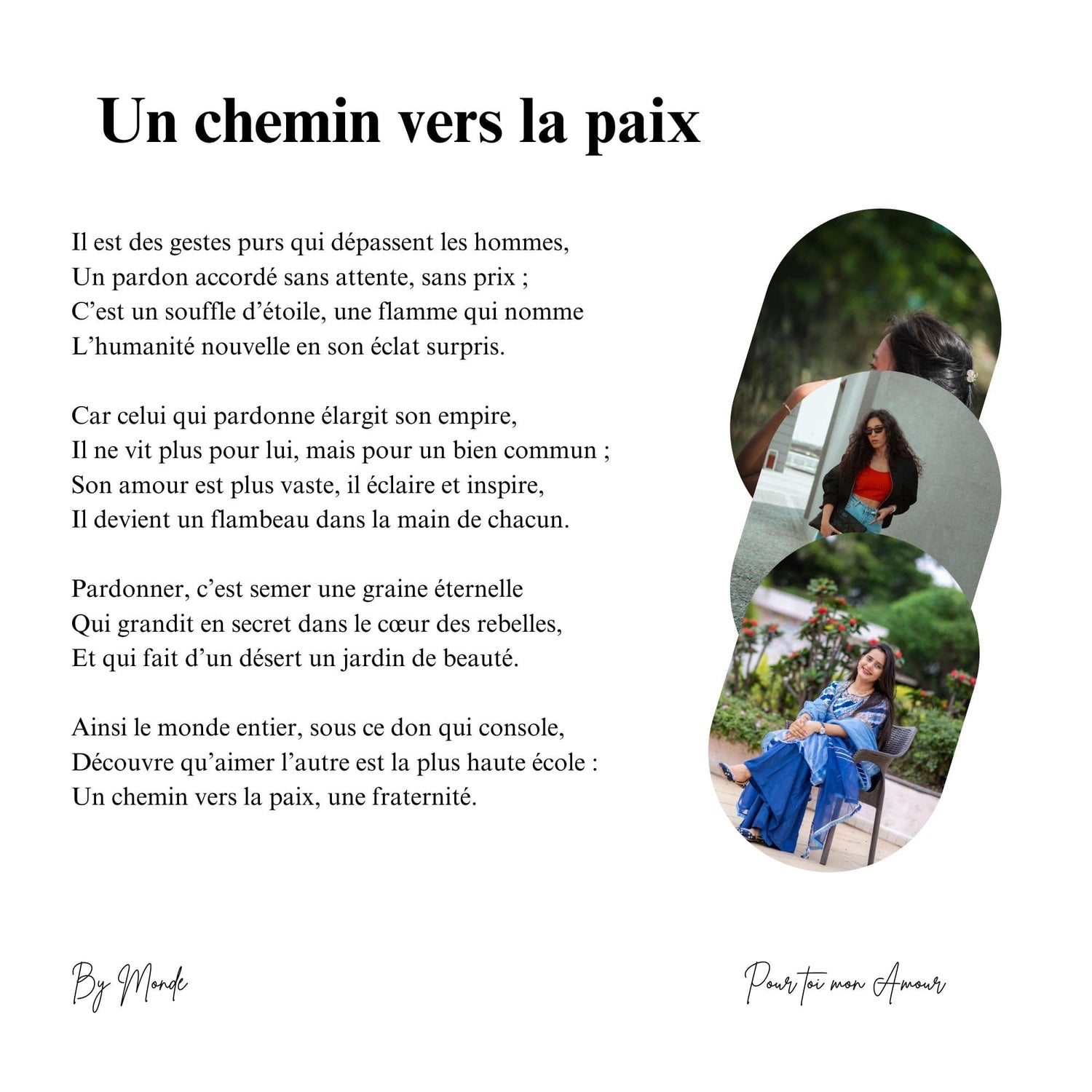 Un chemin vers la paix