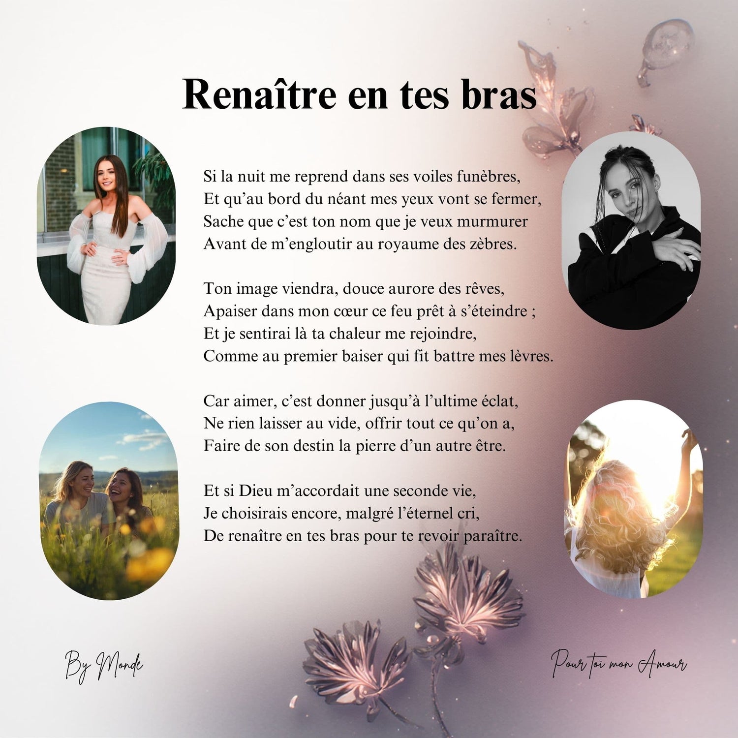 Renaître en tes bras