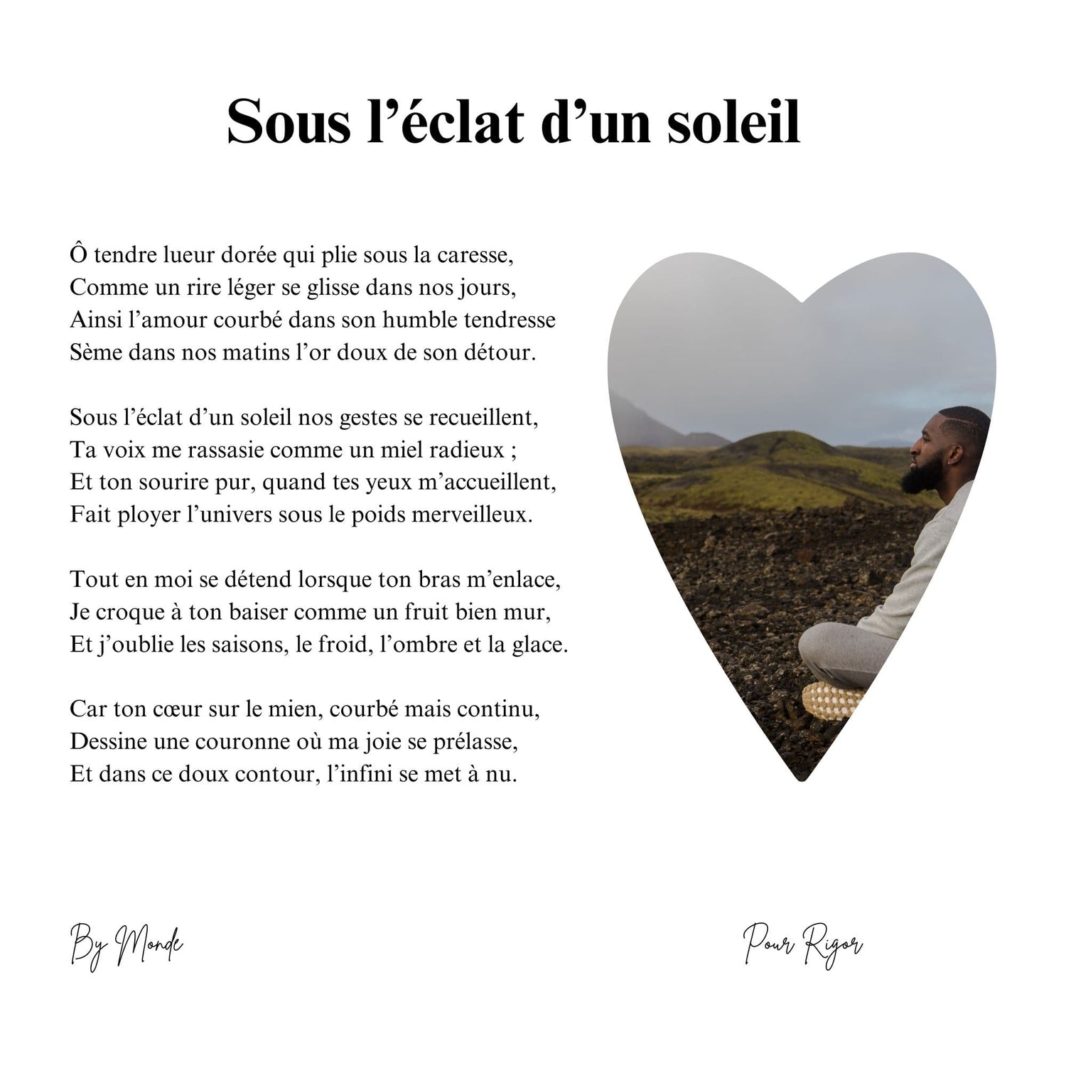 Sous l'éclat d'un soleil