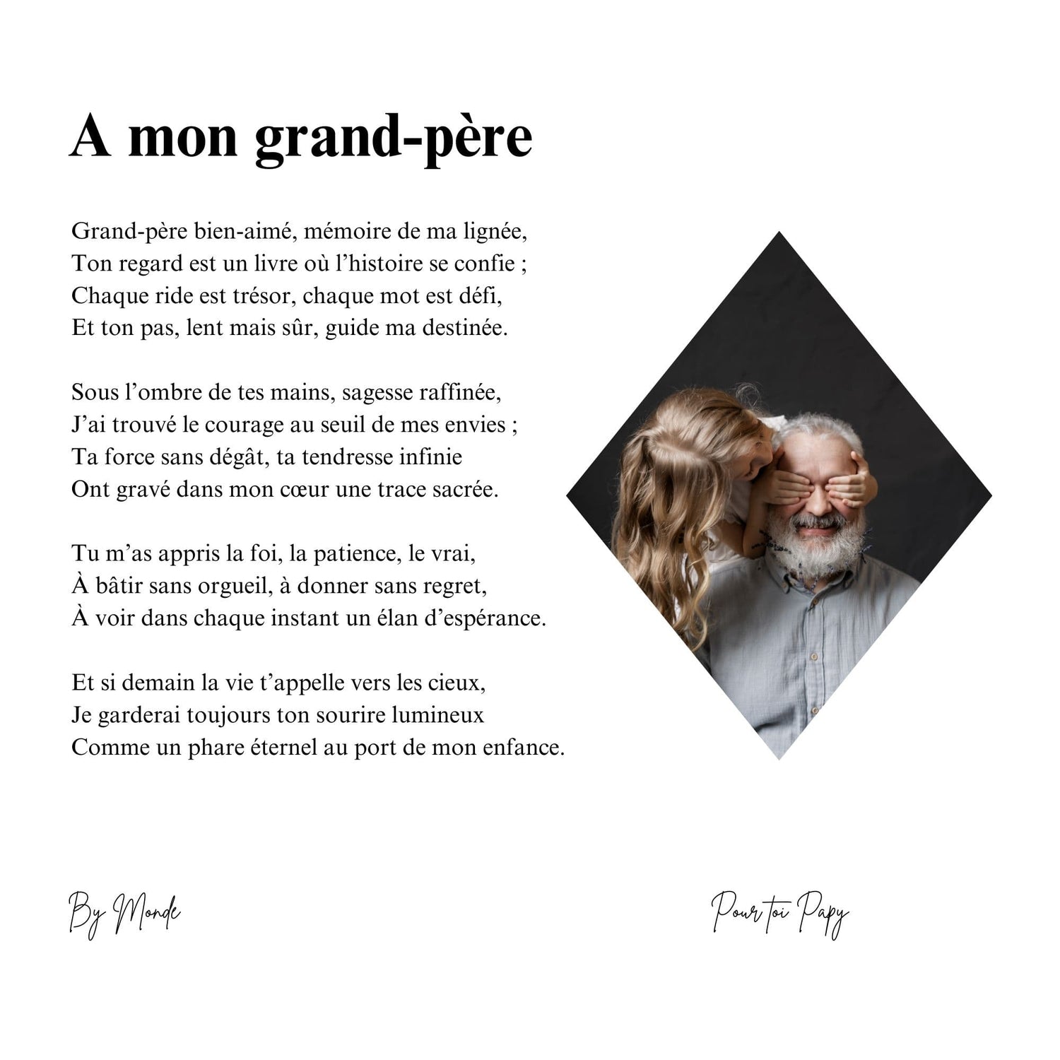 A mon grand-père